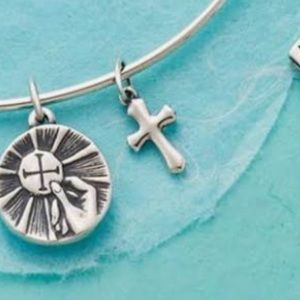 James Avery Silver Hand Iron Cross Charm